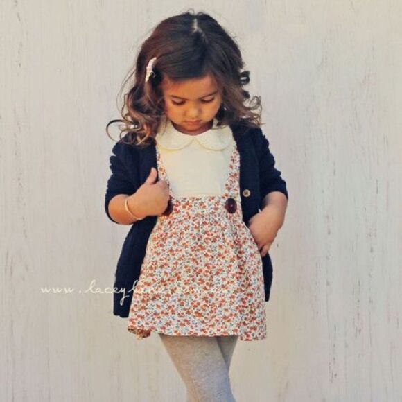 Lacey Lane 4 floral suspenders skirt ❤️❤️🌟🌟🌸 - Picture 2 of 8